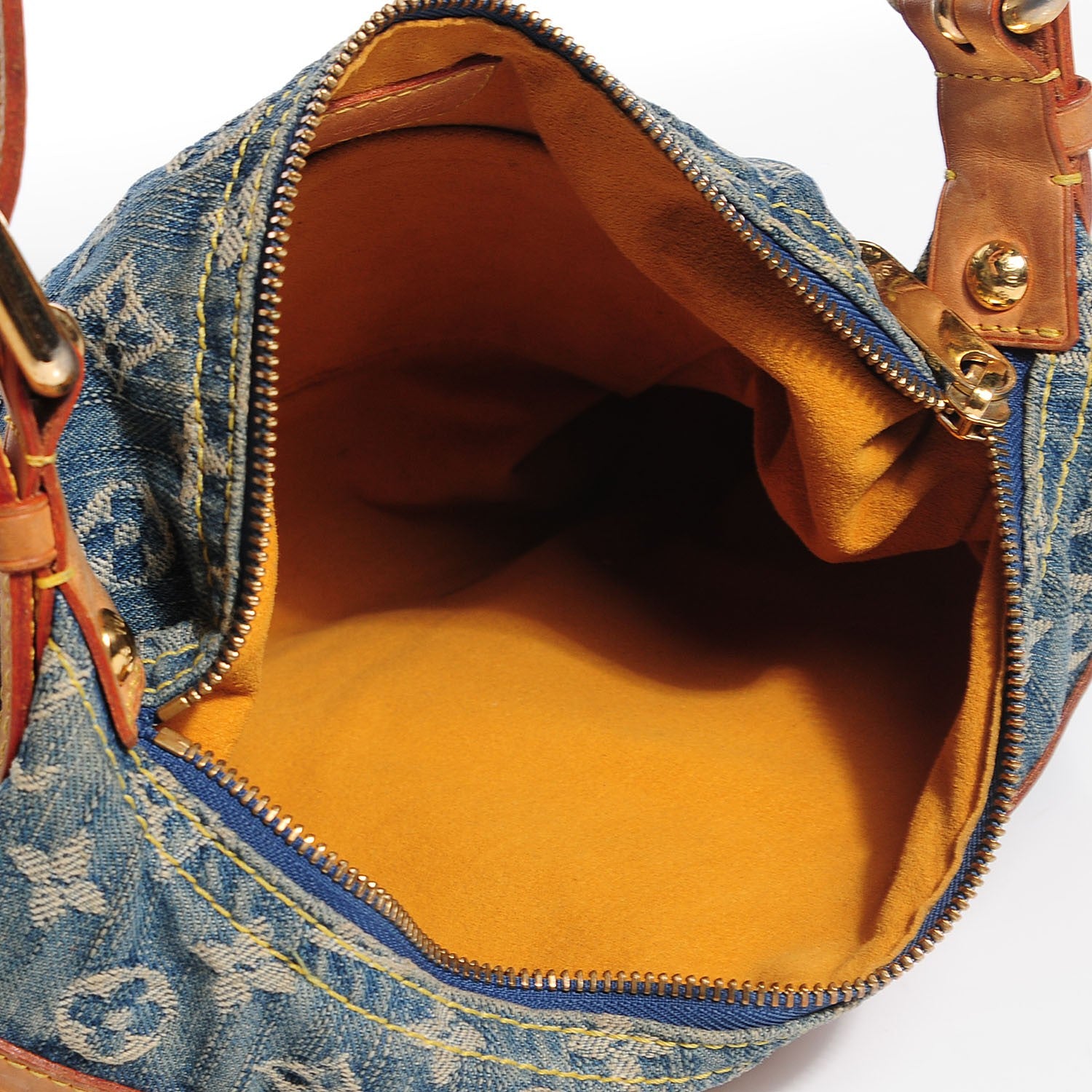 Louis Vuitton Monogram Denim Baggy PM Blue 5 of 7