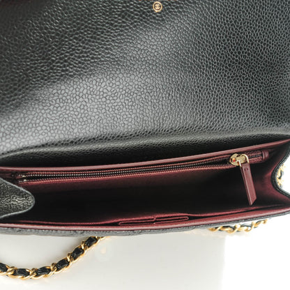 Chanel Caviar Quilted Wallet on Removable Chain Black 5 of 9