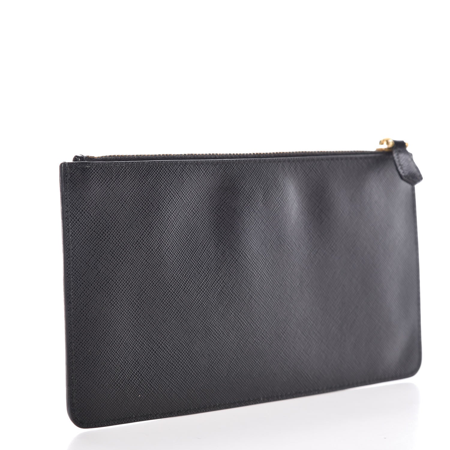 Prada Saffiano Zip Pouch Black 3 of 7