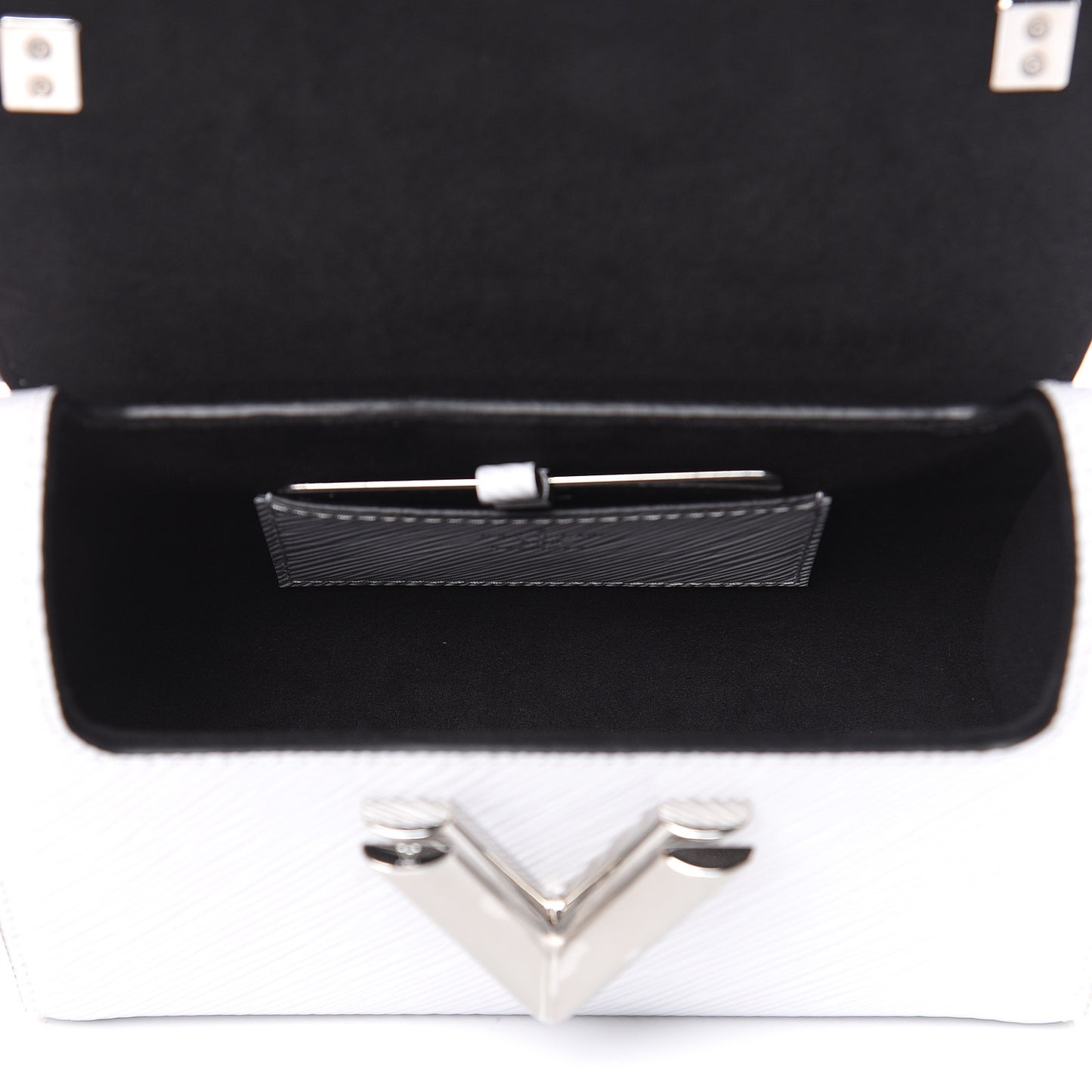 Epi Flower Jewels Twist Shoulder Bag PM White