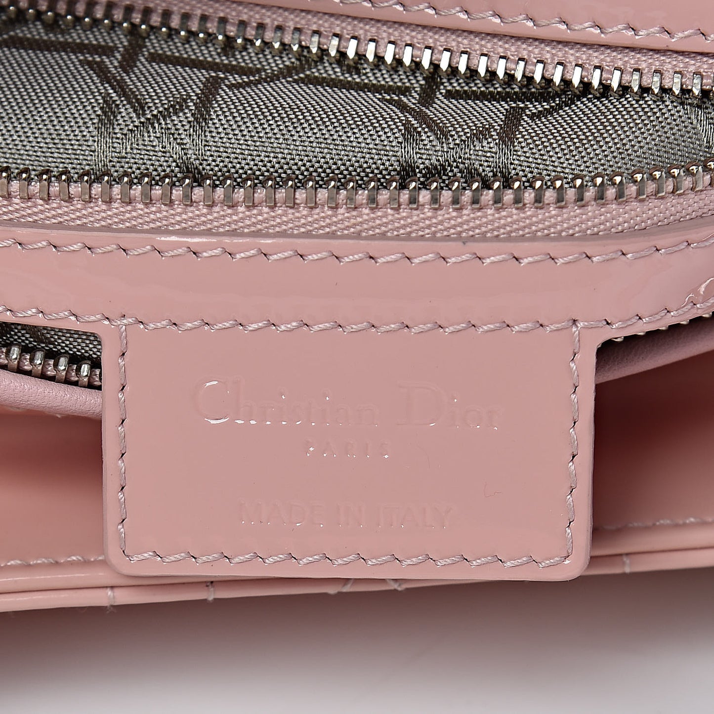 Patent Cannage Large Lady Dior Light Pink