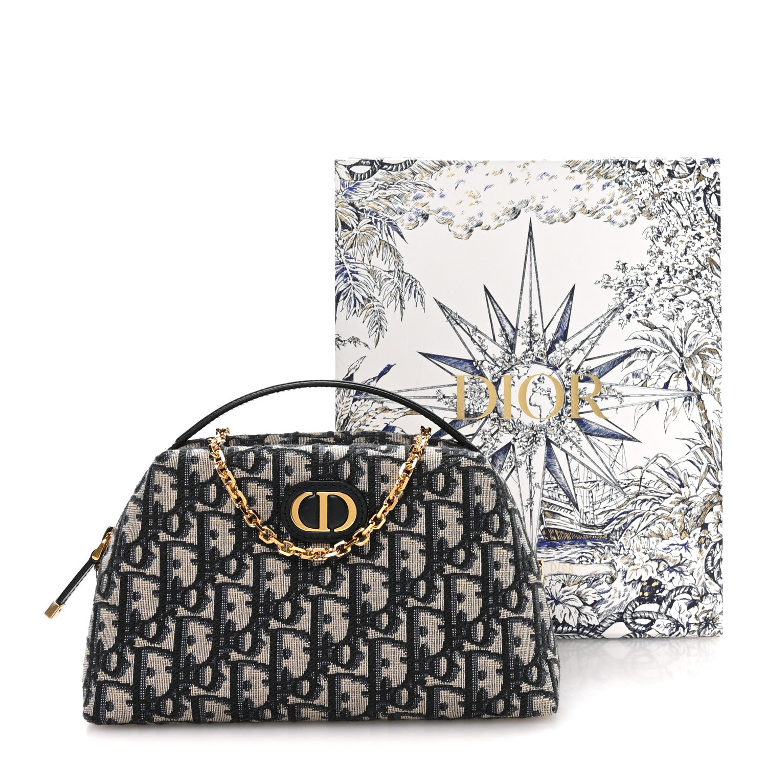 Christian Dior Oblique 30 Montaigne D-Cosy Pouch Blue 1868903