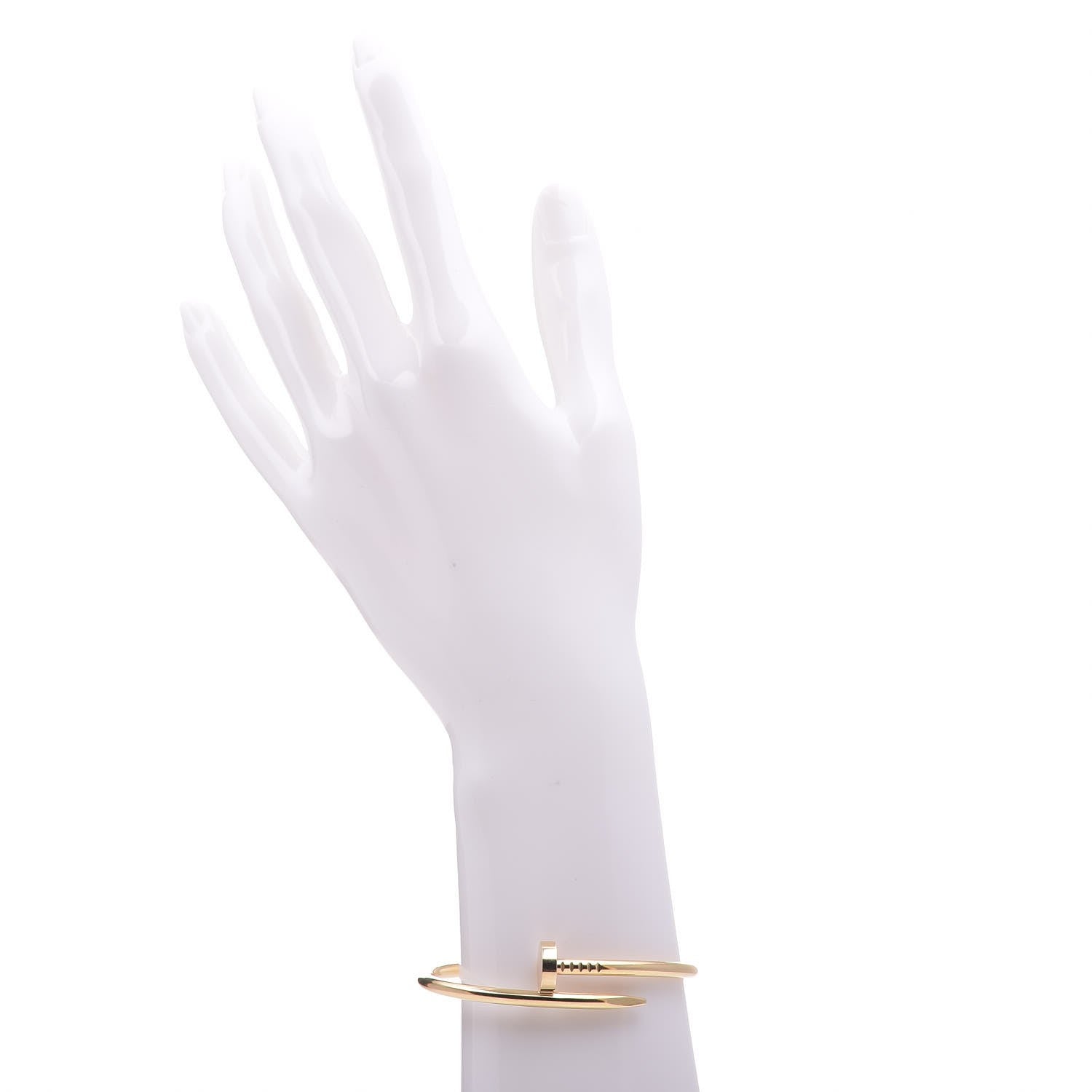 Cartier 18K Yellow Gold Juste Un Clou Bracelet 16 8 of 13