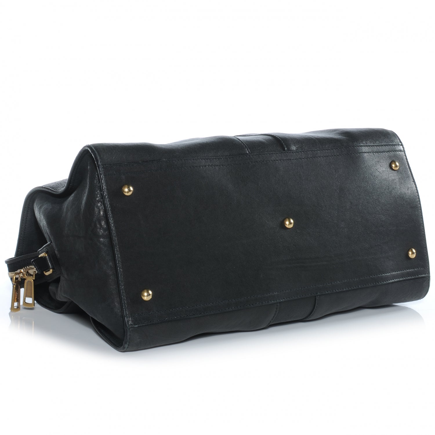 Saint Laurent Leather Large Cabas Chyc Black 4 of 7