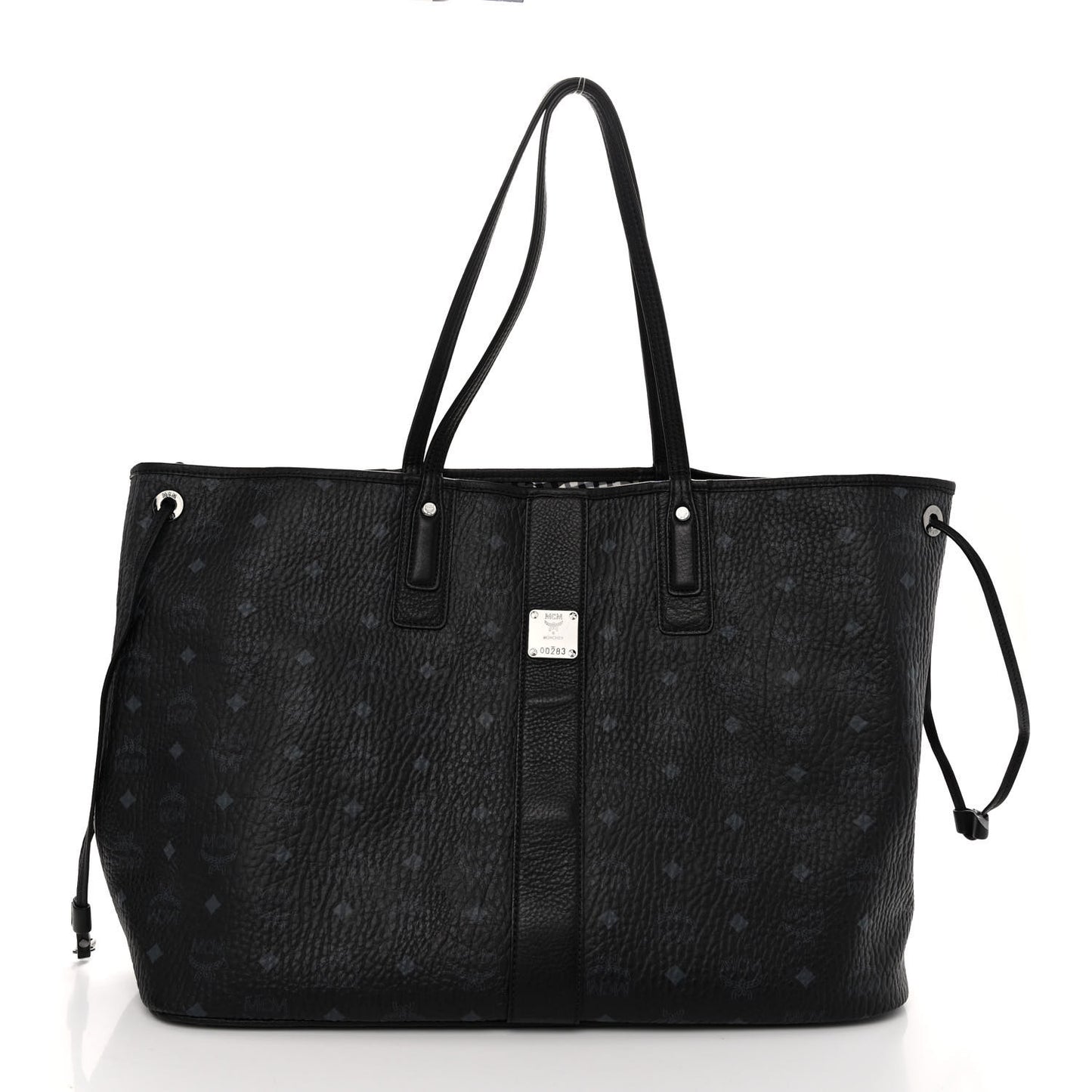 Visetos Large Liz Reversible Shopper Tote Black