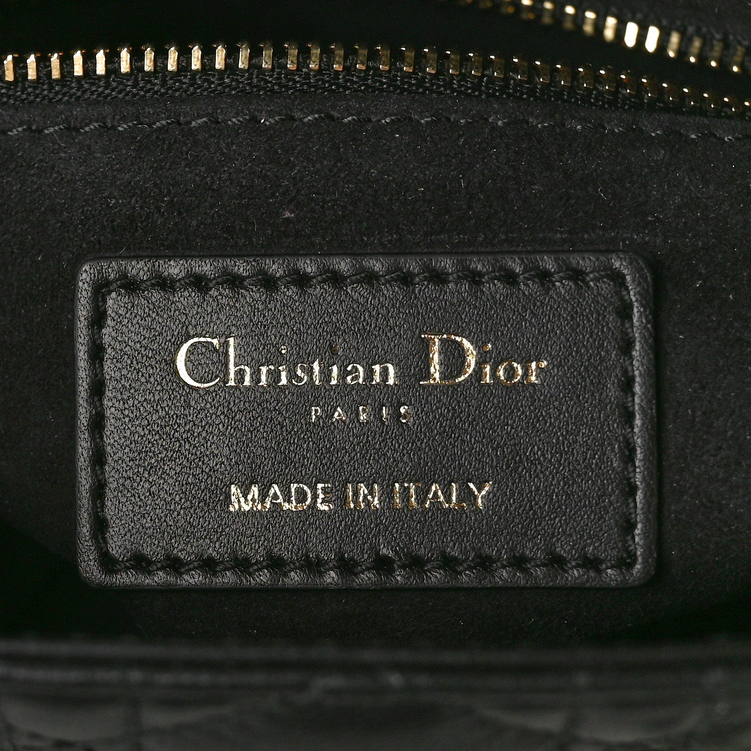 Christian Dior Lambskin Cannage Mini Lady Dior Black 6 of 10