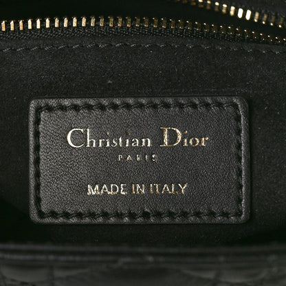 Christian Dior Lambskin Cannage Mini Lady Dior Black 6 of 10