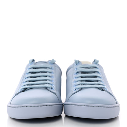 Gucci Calfskin Interlocking G Perforated Womens Ace Sneakers 36.5 Porcelain Light Blue Zaffiro 2 of 8