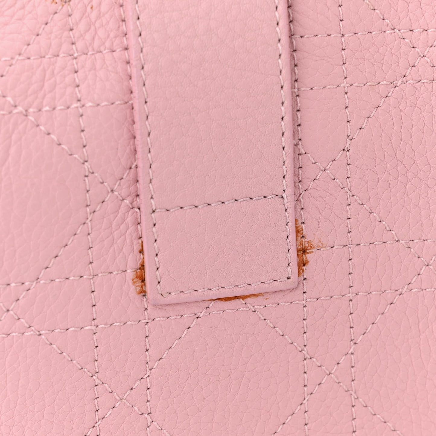 Grained Calfskin Cannage Hobo Pink