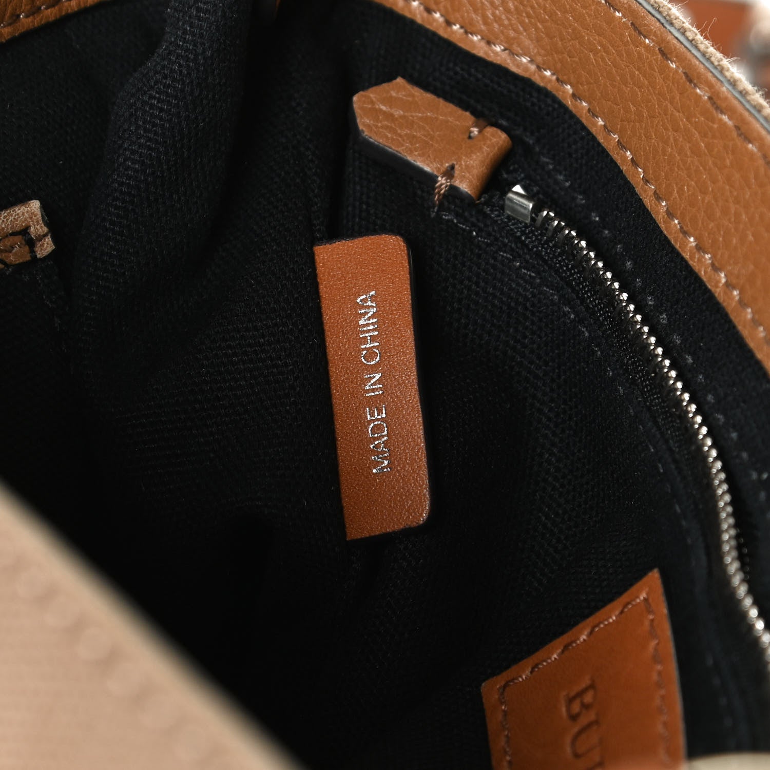 Burberry Mega Check Grainy Calfskin Small Gowan Messenger Bag Saddle Brown 7 of 11