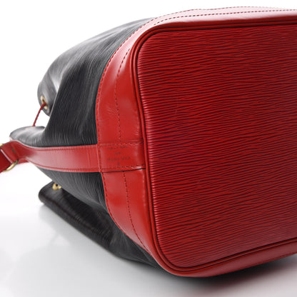 Louis Vuitton Epi Bi-Color Noe Castillan Red Black 8 of 18