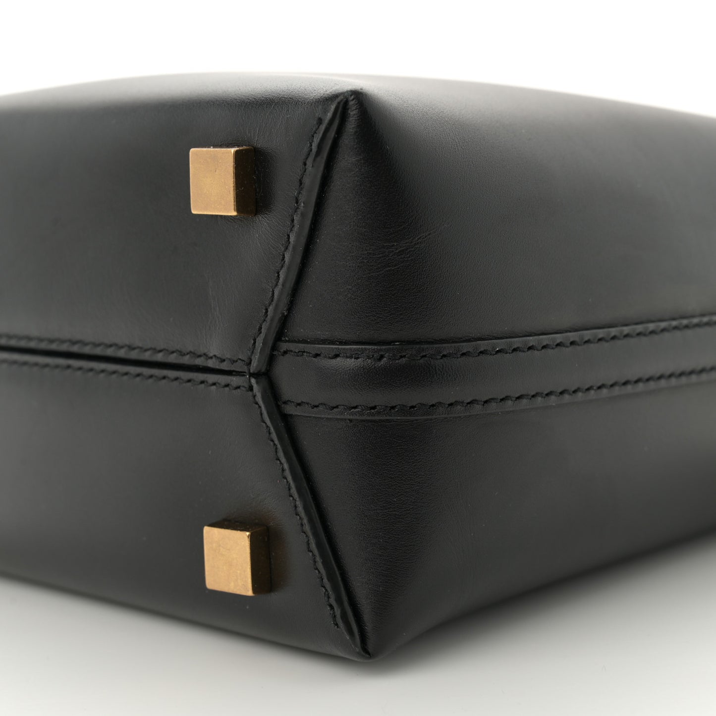 Shiny Calfskin Le 37 Mini Bucket Bag Black