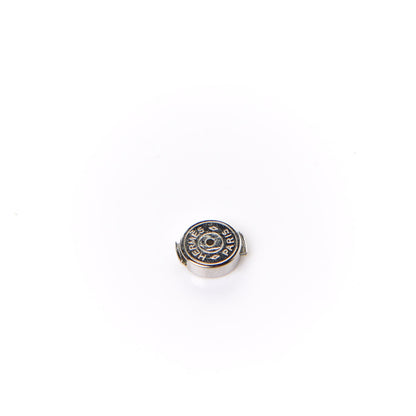 Hermes Palladium Lacquered Cage d'H Earrings Rose Indien 4 of 6
