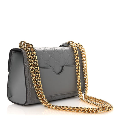 Gucci Guccissima Small Padlock Shoulder Bag Grey 2 of 9