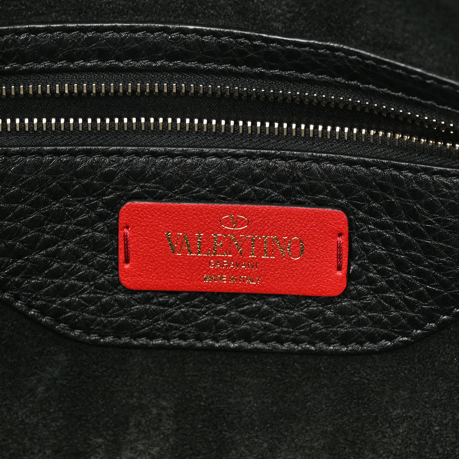 Valentino Garavani Grained Calfskin Rockstud Shoulder Tote Black 6 of 10