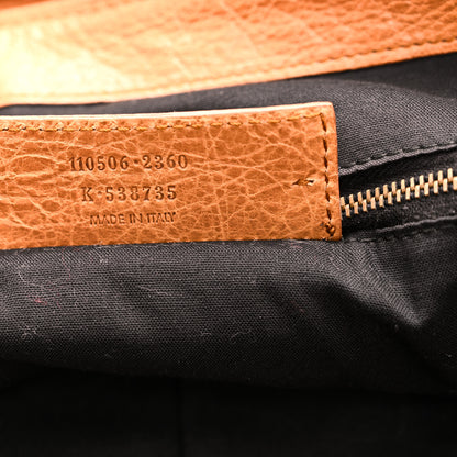 Balenciaga Agneau Classic Hardware Weekender Cumin 8 of 11