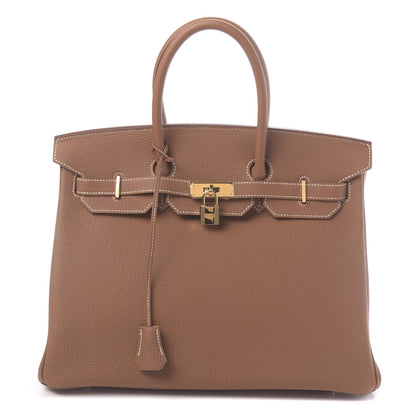 Hermes Togo Birkin 35 Gold 1 of 11