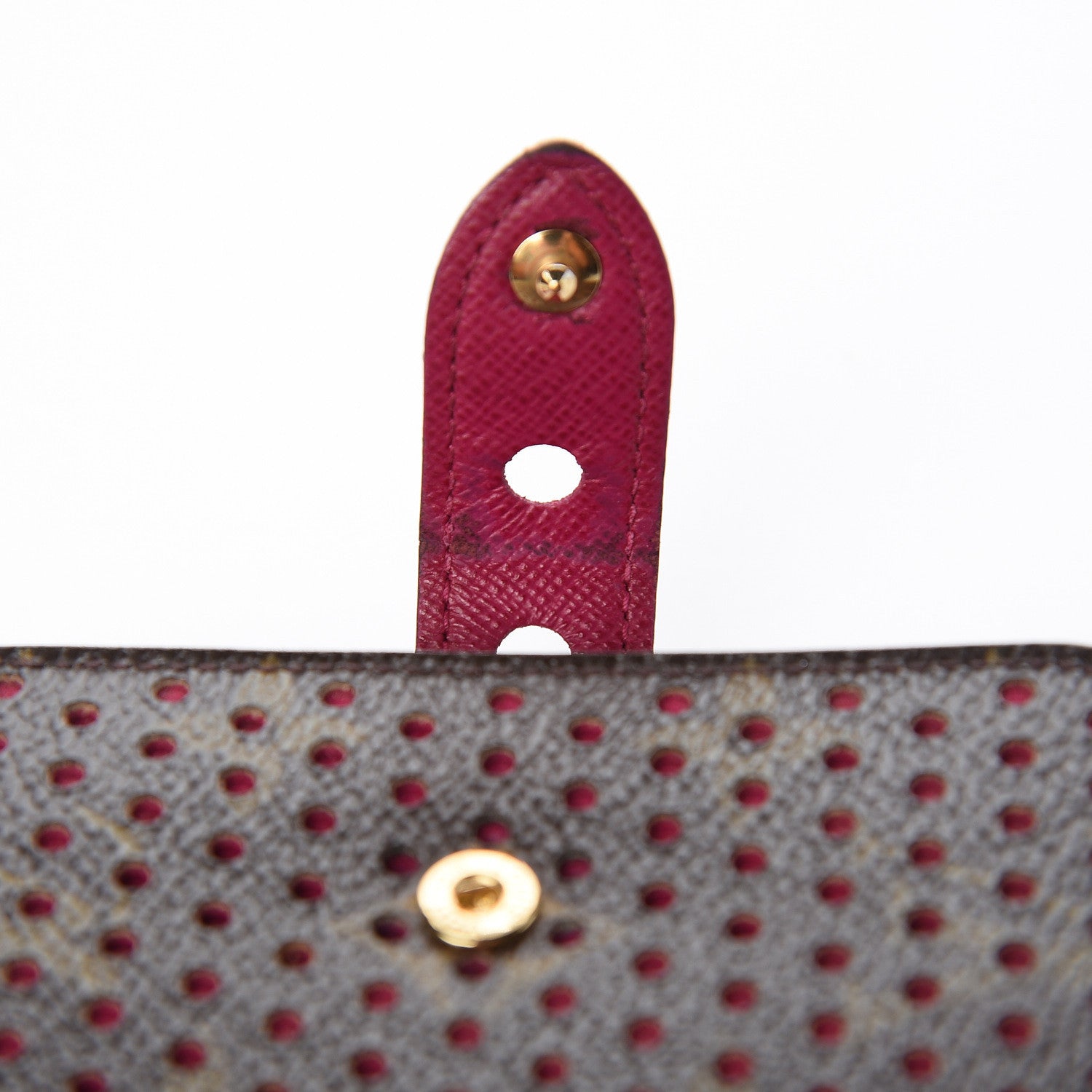 Louis Vuitton Monogram Perforated Compact Zipped Wallet Fuchsia 8 of 8