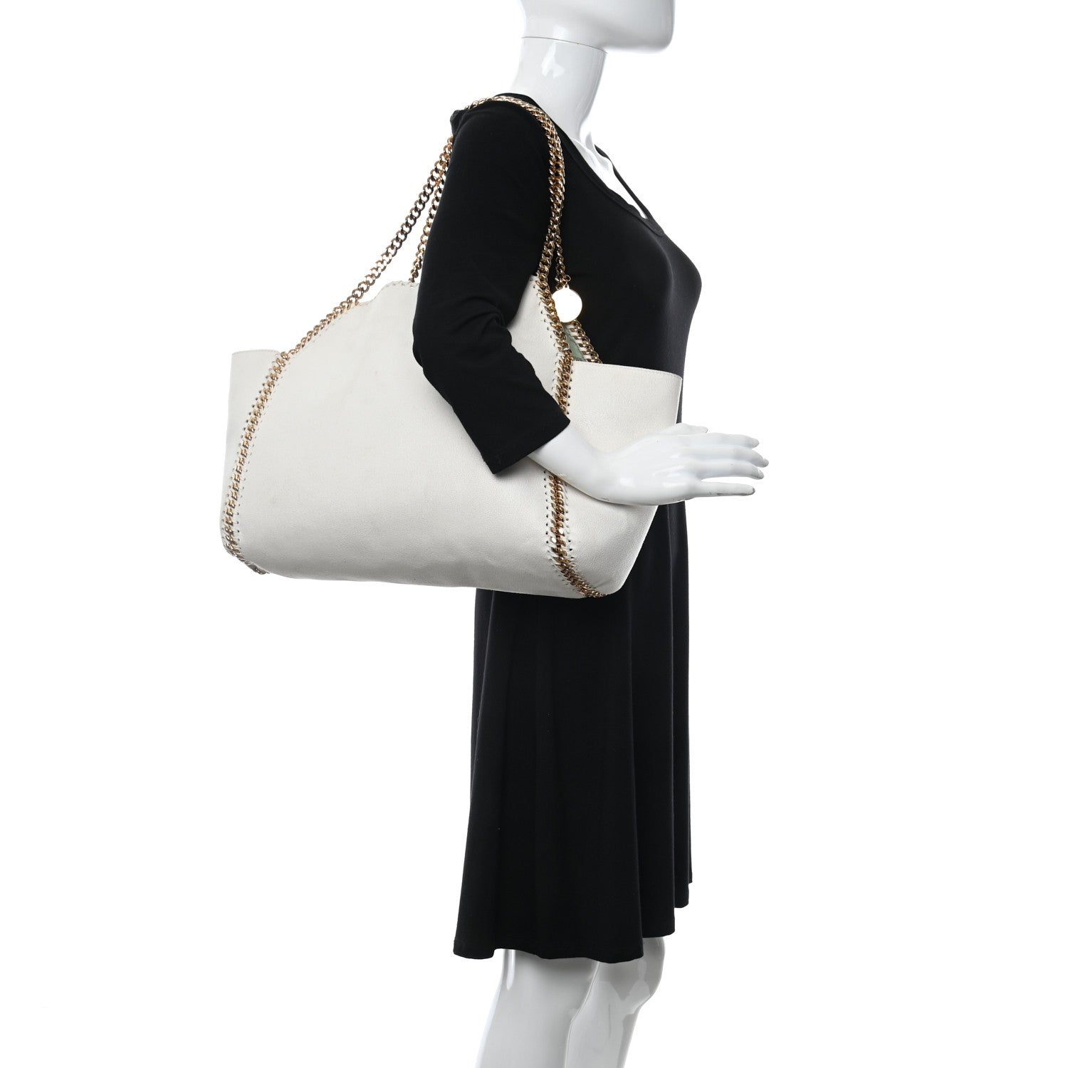 Stella McCartney Shaggy Deer Falabella Reversible Tote Chalk 2 of 16