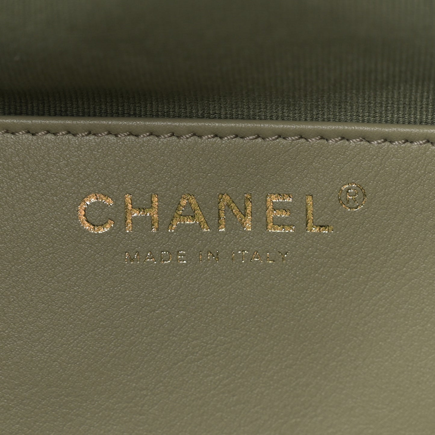 Suede Quilted Medium Chanel 25 Handbag Khaki
