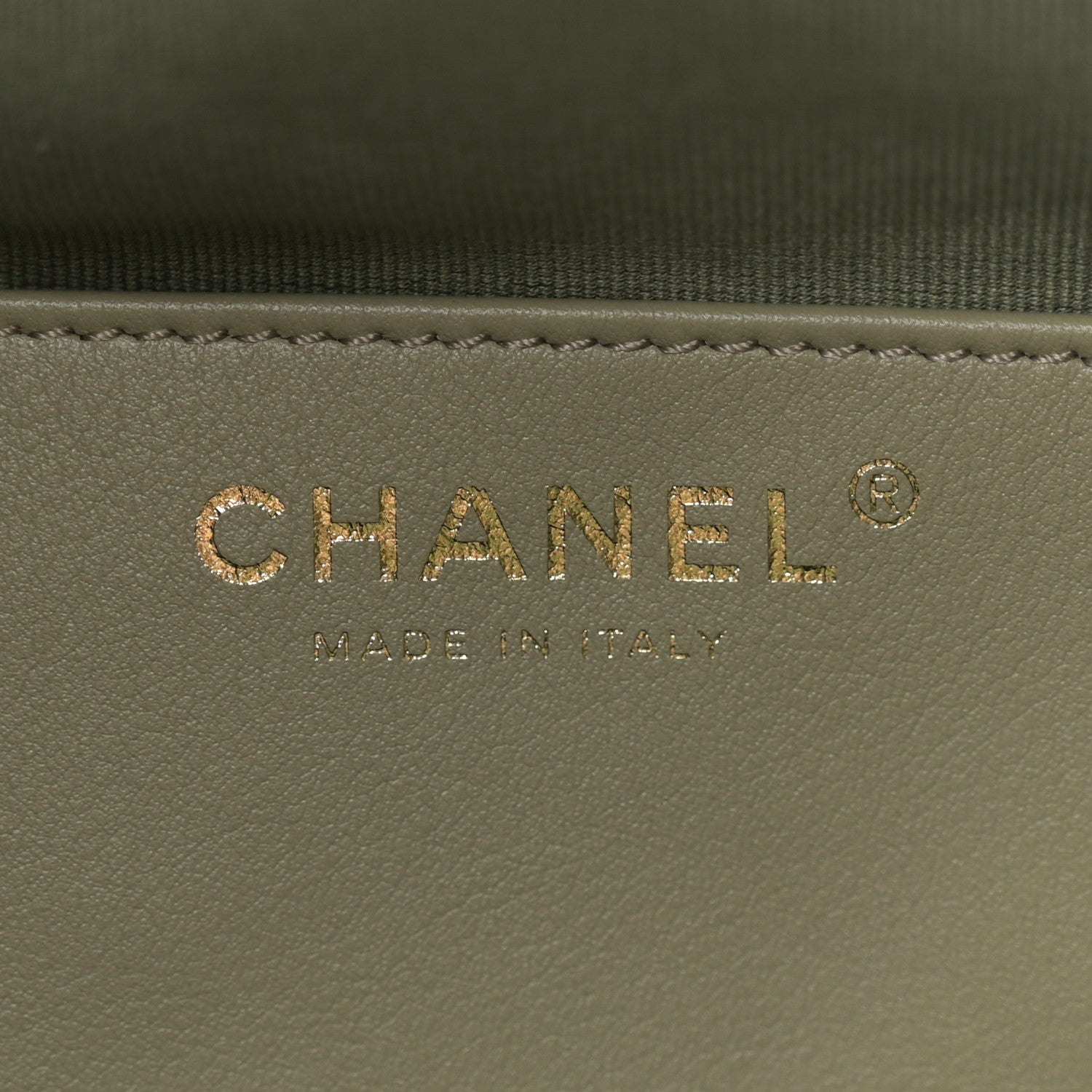 Chanel Suede Quilted Medium Chanel 25 Handbag Khaki 6 of 10