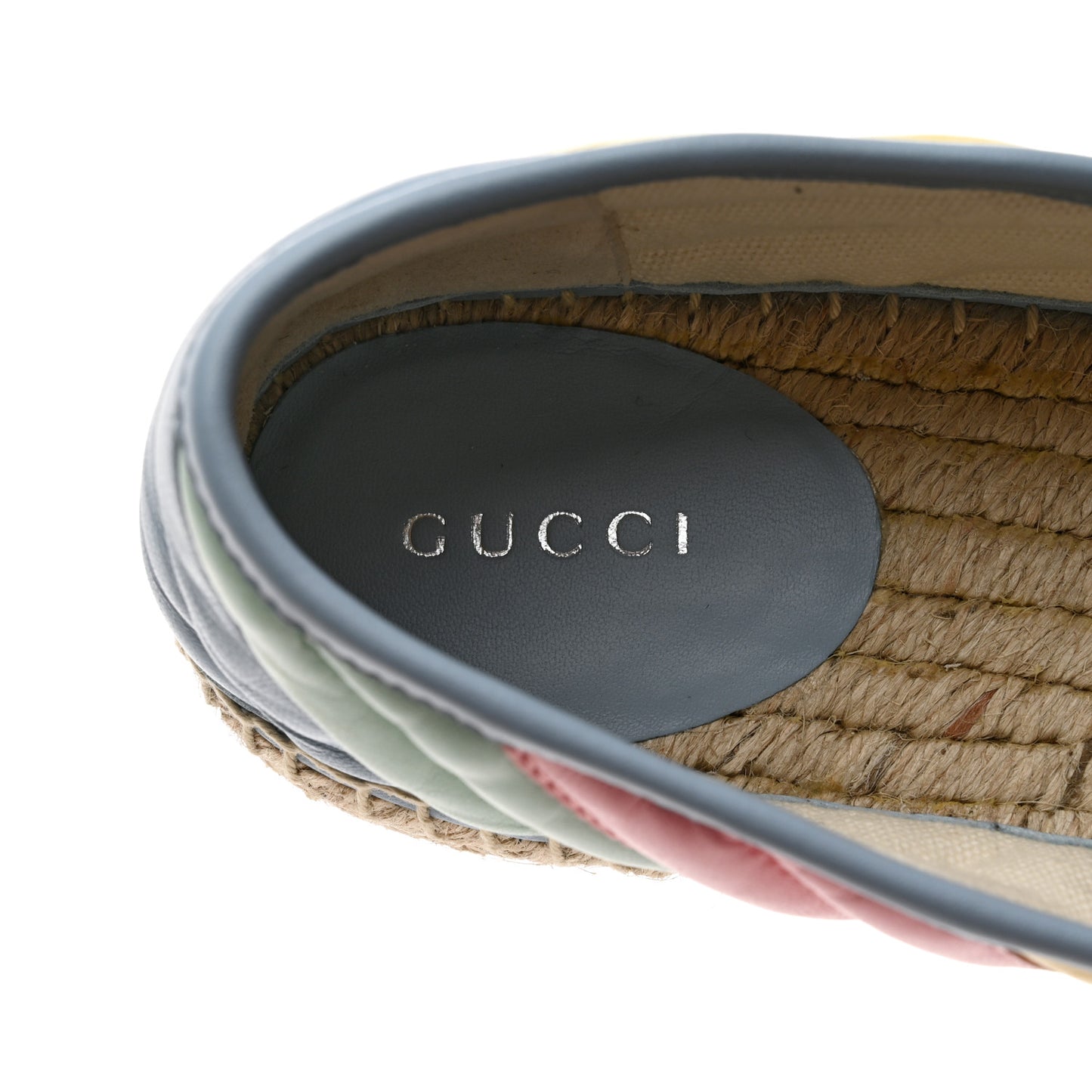 Nappa Matelasse Diagonal GG Marmont Espadrilles 39 Multicolor Pastel