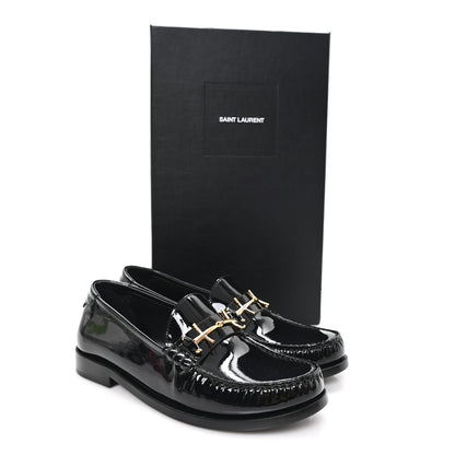 Saint Laurent Patent Le Loafer 15 Penny Slippers 40 Black 11 of 11