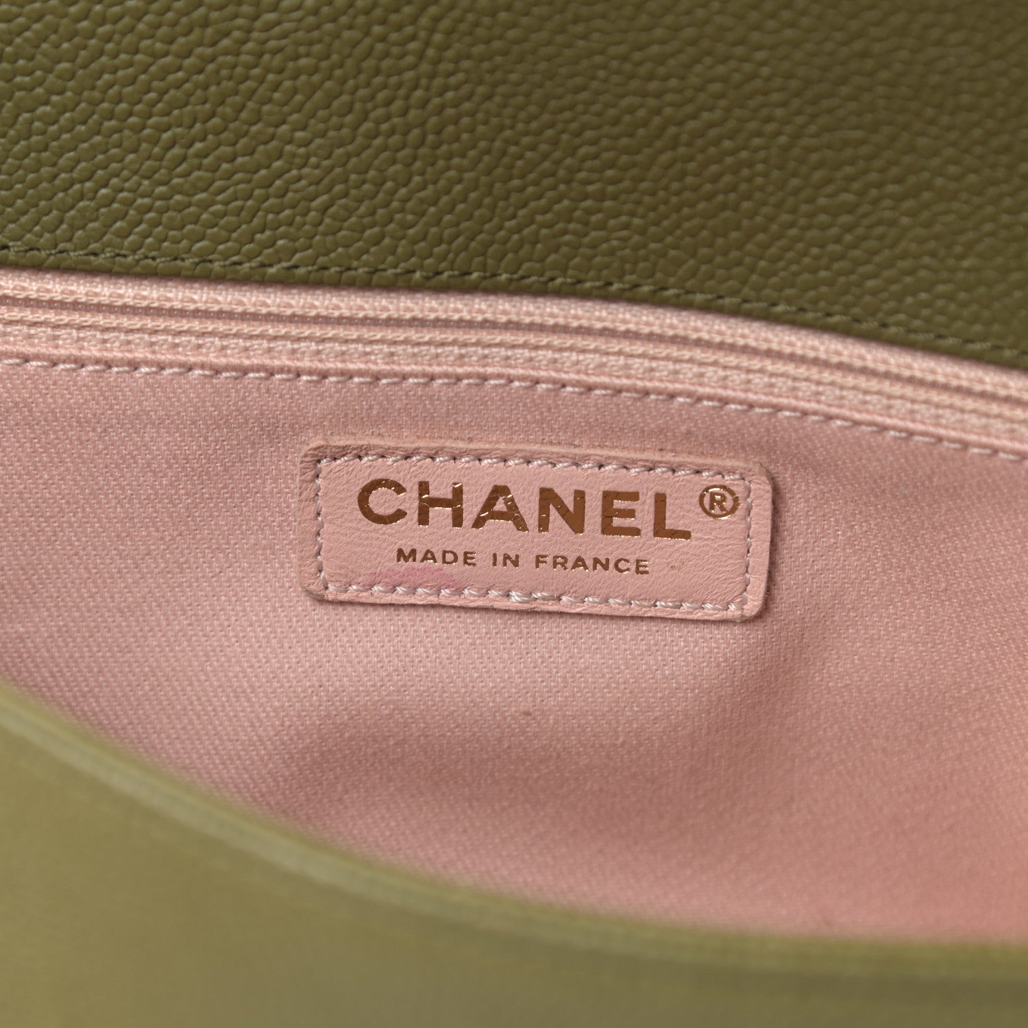 Chanel Caviar Quilted New Medium Boy Flap Khaki 5 of 14