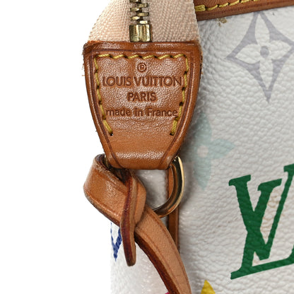 Louis Vuitton Monogram Multicolor Pochette Accessories White 8 of 10