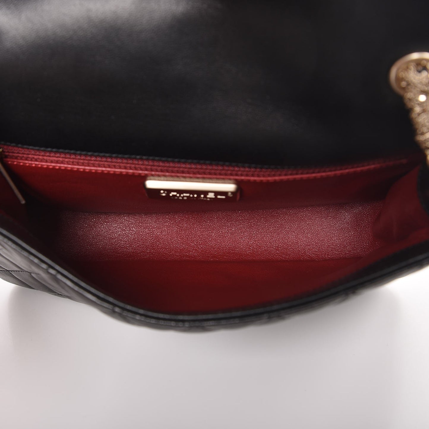 Lambskin Quilted Medium Westminster Pearl Flap Black
