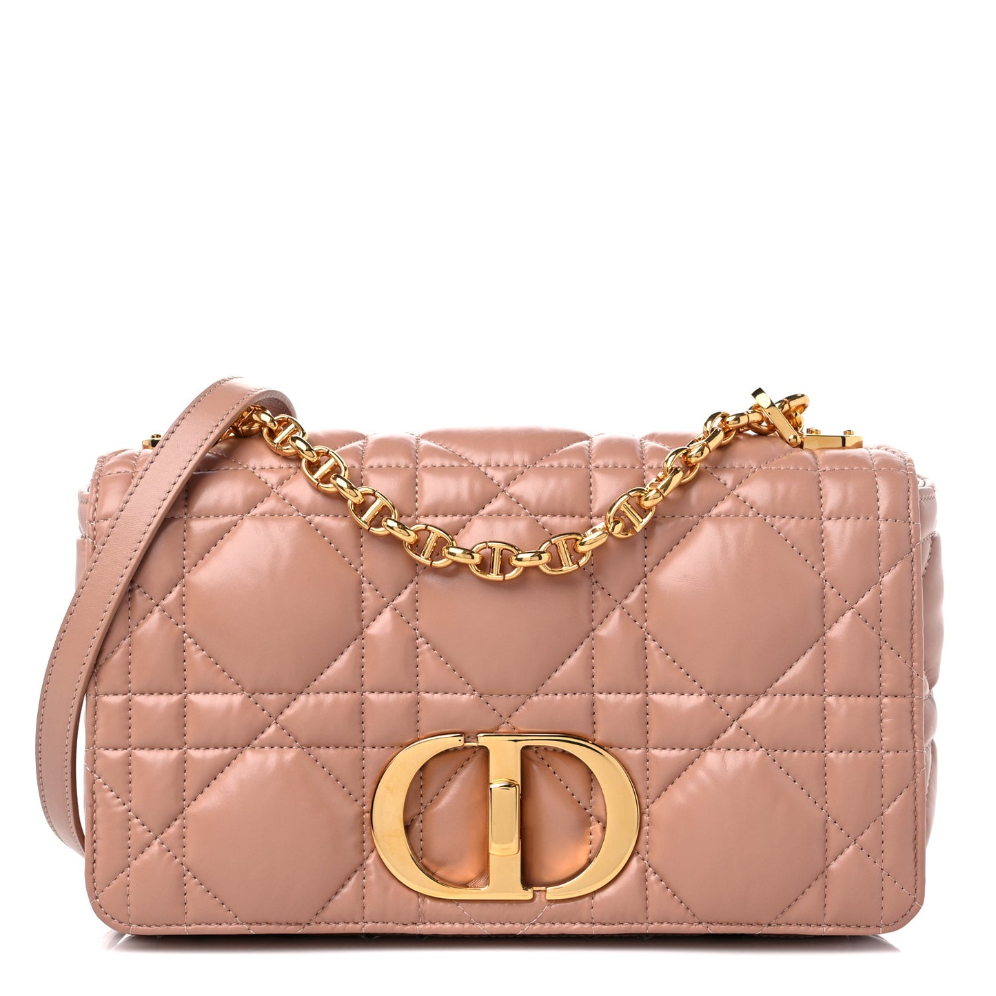 Calfskin Macrocannage Medium Caro Bag Rose De Vents