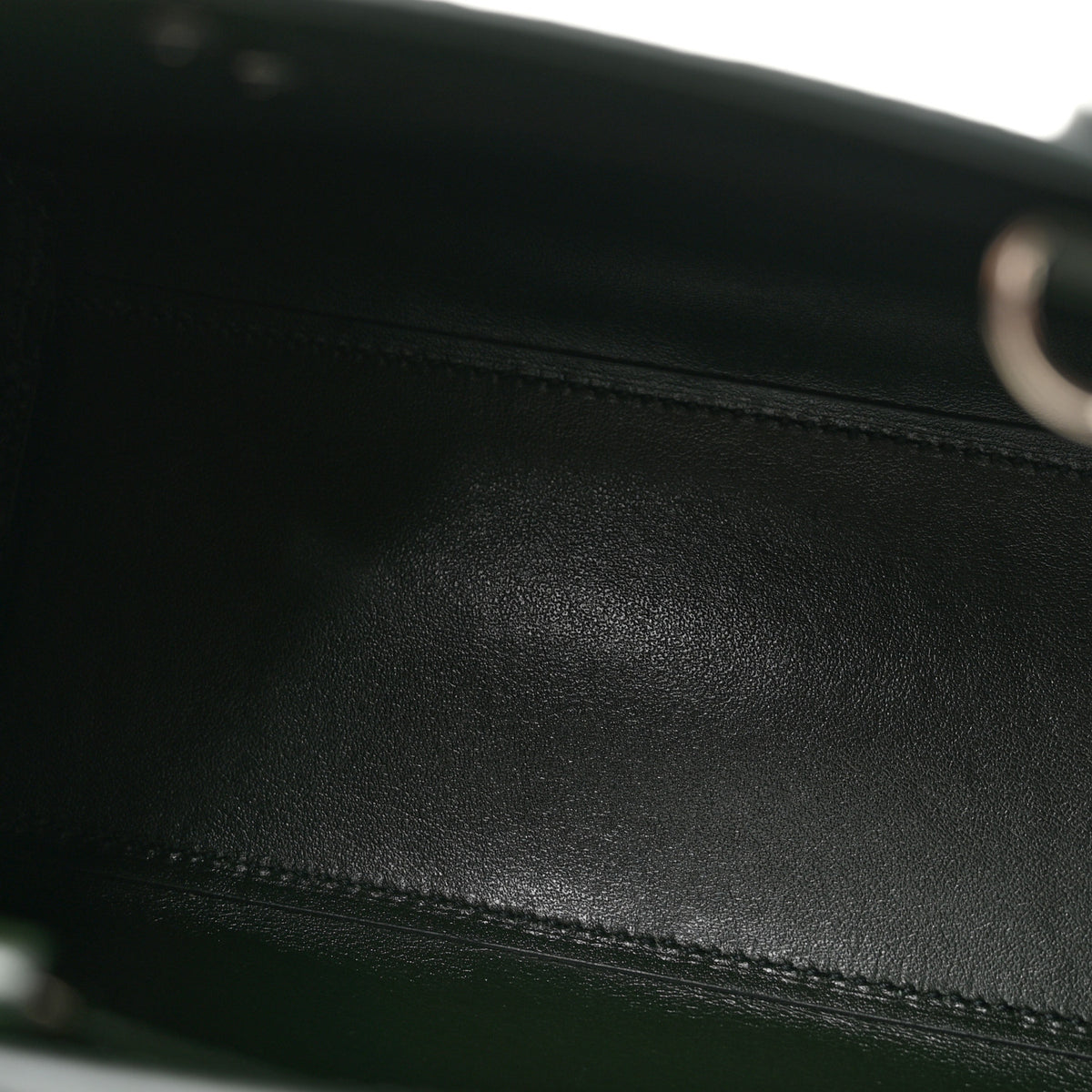 Calfskin Crocodile Embossed Nano Sac De Jour Dark Green