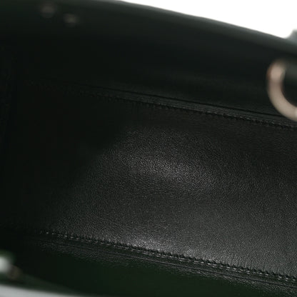 Saint Laurent Calfskin Crocodile Embossed Nano Sac De Jour Dark Green 5 of 12