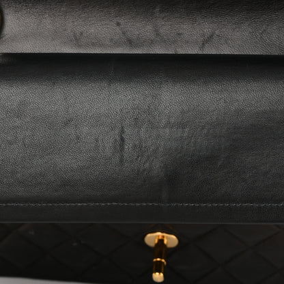 Chanel Lambskin Quilted Medium Double Flap Black 15 of 22