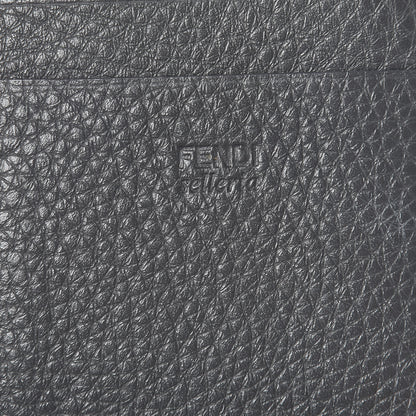 Fendi Cuoio Romano Selleria Mini Peekaboo Clutch Wallet Asfalto 9 of 11