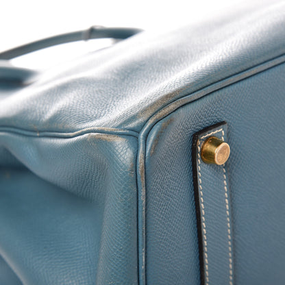 Hermes Epsom Birkin 35 Blue Jean 40 of 43