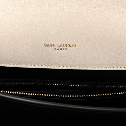 Saint Laurent Lambskin Quilted Mini Gaby Satchel Blanc Vintage 6 of 12