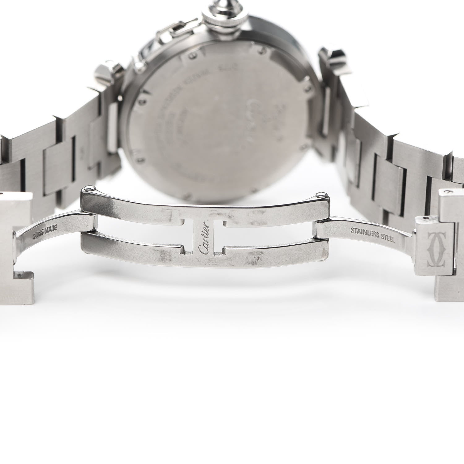 Cartier Stainless Steel 35mm Pasha C Big Date Automatic Watch Pink 5 of 5