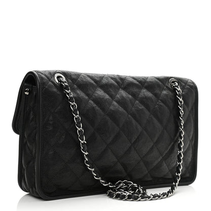 Chanel Caviar Quilted Medium French Riviera Flap Black 3 of 12