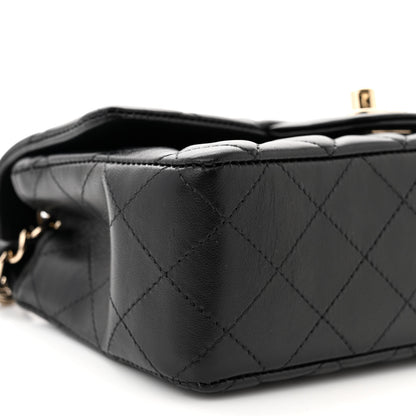 Chanel Lambskin Quilted Mini Rectangular Flap Black 9 of 11