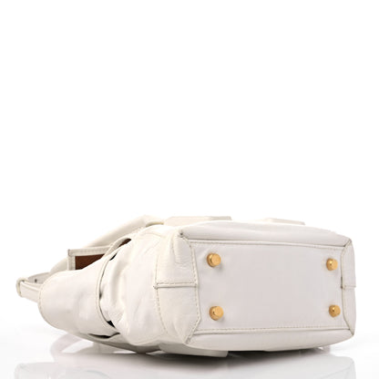 Bottega Veneta Paper Calfskin Maxi Intrecciato Mini Arco Slouch Plaster 4 of 13
