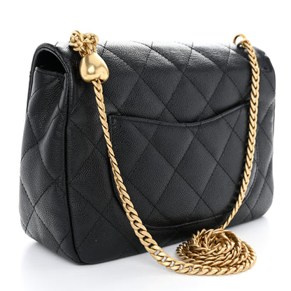 Chanel Caviar Quilted Sweetheart Flap Black 3 of 11