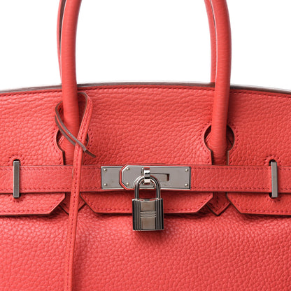 Hermes Taurillon Clemence Birkin 30 Bougainvillea 14 of 14