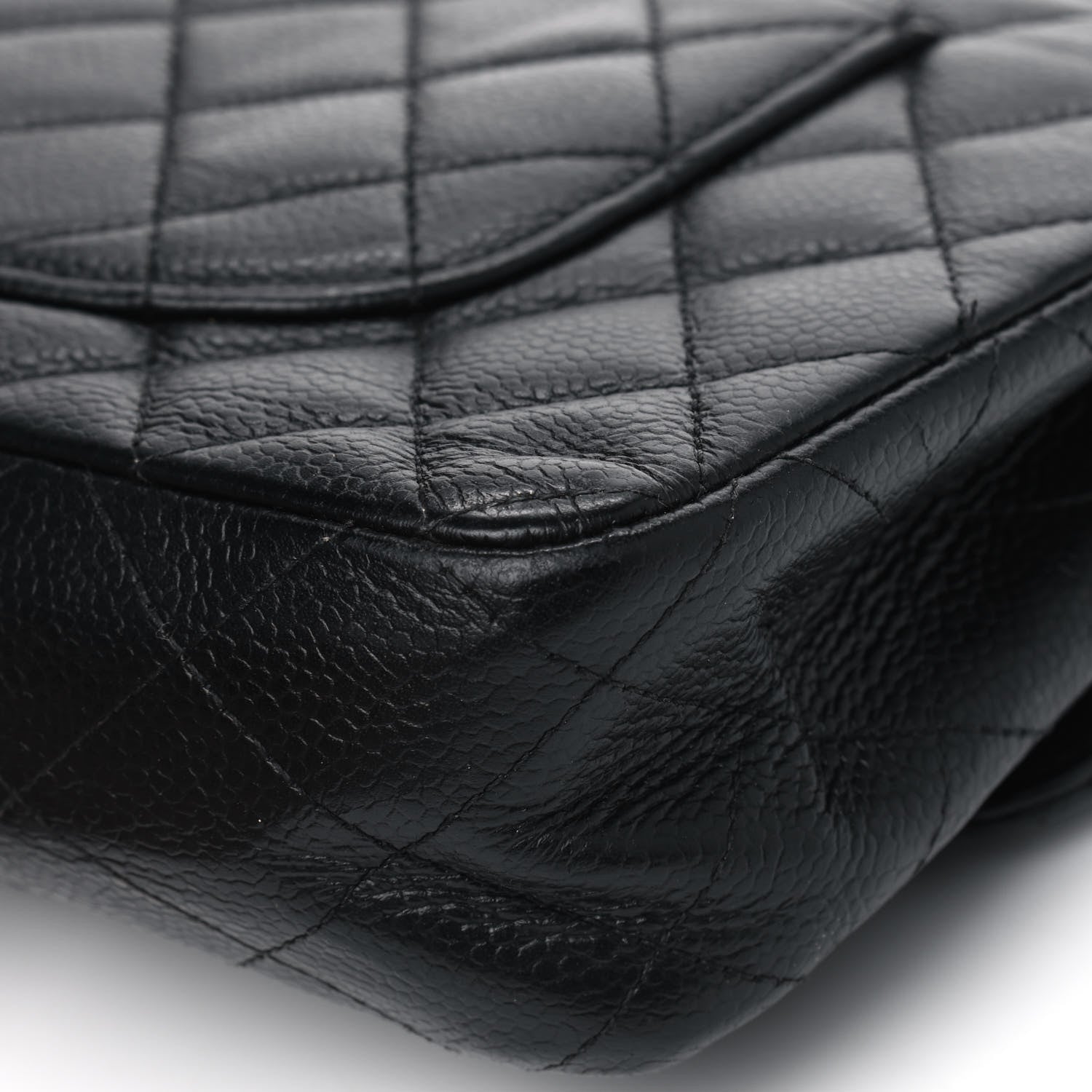 Chanel Caviar Quilted Medium Double Flap Bijoux Chain Black 6 of 8
