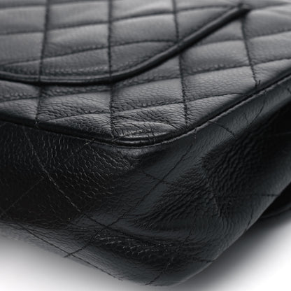 Chanel Caviar Quilted Medium Double Flap Bijoux Chain Black 6 of 8