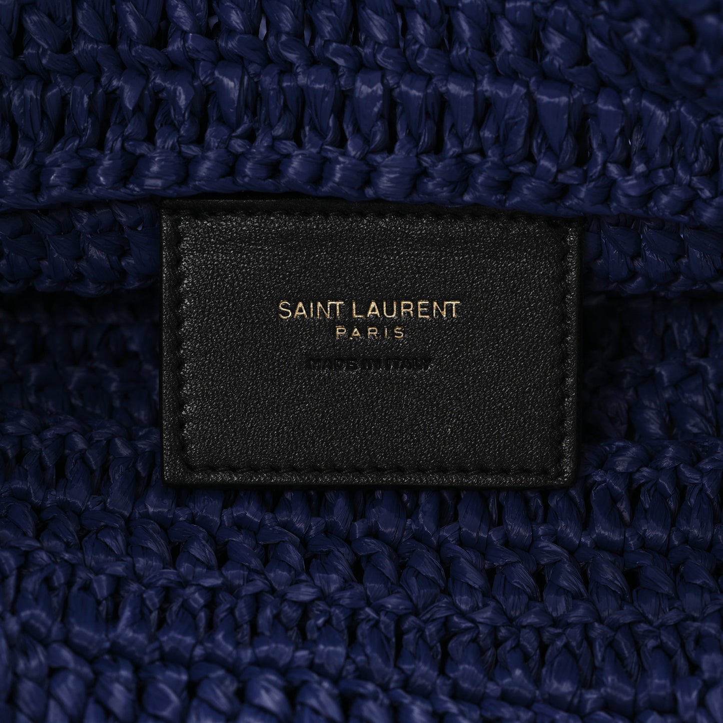 Raffia Rive Gauche Tote Blue
