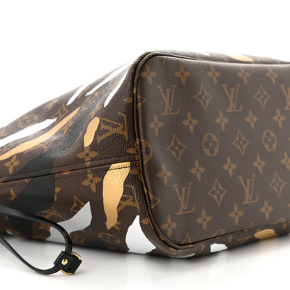 Louis Vuitton X LOL Monogram Neverfull MM Gold Silver 9 of 10