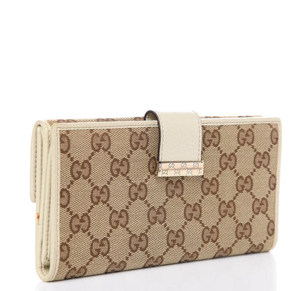 Gucci Monogram Icon Bar Continental Flap Wallet Off White 3 of 11