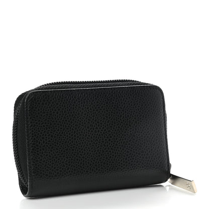 Chanel Caviar Timeless CC Zip Around Coin Purse Black 3 of 9