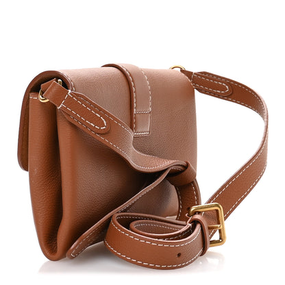 Louis Vuitton Grained Calfskin Low Key Wallet On Chain Cognac 4 of 11
